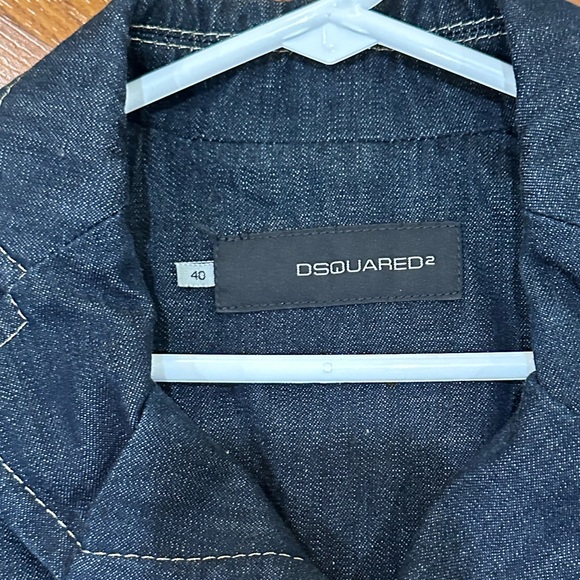 Dsquared2 Vintage Denim Set, Cropped Jacket & Low-Rise Pants Italian Size 40 - Picture 7 of 15
